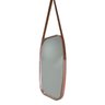 Espelho Retangular com Alça de Couro - Bronze 64,8 cm - 2
