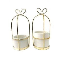 Suporte Metal Vaso de Resina Estilo Nórdico 3072 - 5 Suporte Metal Vaso de Resina Estilo Nórdico 3072 - 5