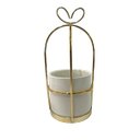 Ver imagem 3 de Suporte Metal Vaso de Resina Estilo Nórdico 3072