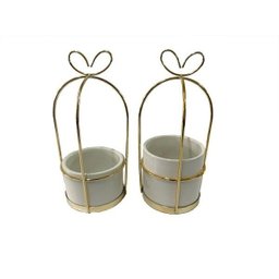 Suporte Metal Vaso de Resina Estilo Nórdico 3072 - 10 Suporte Metal Vaso de Resina Estilo Nórdico 3072 - 10