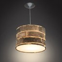 Ver imagem 3 de Lustre Cúpula Pendente Dome Estampado Tijolinho