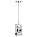 Ver imagem 2 de Lustre Pendente Cilindrica De Cupula 14x25cm Jornal