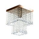 Ver imagem 2 de Kit 1 Lustre Marrycrillic + 2 Pendentes Clearcrilic Cobre