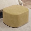 Ver imagem 2 de Kit 2 Puffs Decorativos Orgânico para Living Quarto 70cm Doha W01 Couríssimo Fendi - Lyam Decor