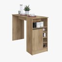 Ver imagem 4 de Bancada Gourmet Multiuso Buffet Aparador Castanho