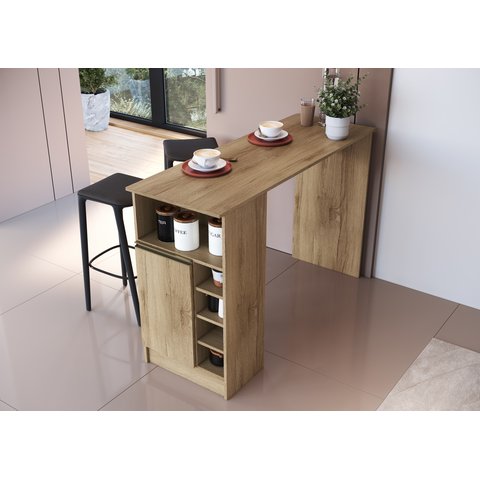 Bancada Gourmet Multiuso Buffet Aparador Castanho