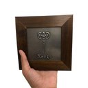 Ver imagem 2 de Quadro Xangô Machado Madeira Imbuia e Metal 14,5x14,5cm