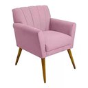 Ver imagem 2 de Kit 2 Poltronas Decorativa Cecília - Rosa