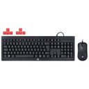 Ver imagem 1 de KIT Teclado e Mouse USB Gamer Km100 Preto HP Gamer