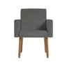Poltrona Decorativa - Escritório - Recepção - Sala de Estar Cor:cinza - 4