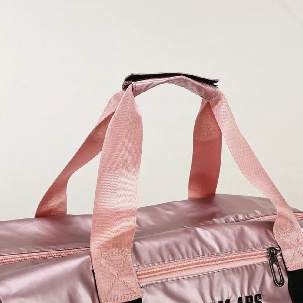 Bolsa Academia Trabalho Unissex Viagem Multi Compartimentos:rosa - 4