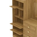 Ver imagem 5 de Cômoda Guarda-roupa Cristal 2 Portas 4 Gavetas - Aurum:nature