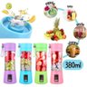 Mini Liquidificador Suco Portátil Trabalho Recarregável Roxo - 4