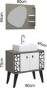 Ver imagem 3 de Conjunto de Banheiro Berton Baden 0,80cm
