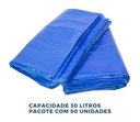 Ver imagem 2 de Saco Para Lixo 30 Litros Azul - Com 100 Unidades:Preto