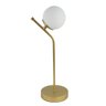 Luminária de Mesa Moderna - Abajur Stick Dourado com Globo Studio Casa Center - 1