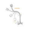 Torneira Gourmet Luxo Parede Cozinha Tubo Flexível Forusi - 2