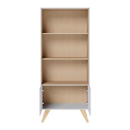 Escrivaninha Estudo Tech com Estante de Livros Link Branco Fosco Tauari Nobre Colibri Moveis - 3