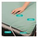 Ver imagem 6 de Capa Protetora de Colchão Hipoalergênico Solteiro Verde Impermeável