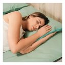 Ver imagem 3 de Capa Protetora de Colchão Hipoalergênico Solteiro Verde Impermeável