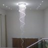 Lustre Espiral Para Vão De Escada/ Pé Direito Duplo Com 4 Metros De Altura, Base Inox Com 50CM Diâm. - 1