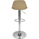 Ver imagem 4 de Banqueta Joly Luisa Eames Saarinen Regulável Base Giratória Cromada - Bege