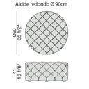Ver imagem 2 de Puff Redondo Gigante Alcide Redondo Capitonê Linha Alta Branco