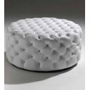 Ver imagem 1 de Puff Redondo Gigante Alcide Redondo Capitonê Linha Alta Branco