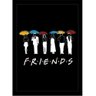 Quadro Friends - A4:Preto/Preto - 1