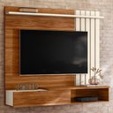 Ver imagem 2 de Home Suspenso Vegas 160cm Cinamomo Mel/pérola Metalizado para Tv até 65” - Mobler