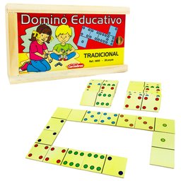 Jogo Educativo de Matemática Pedagógico Dominó Tradicional - 1