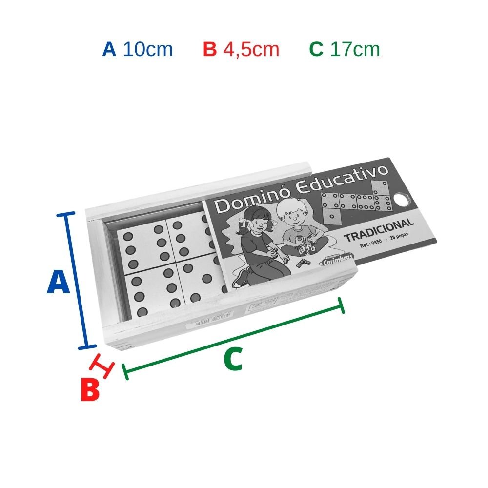 Jogo Educativo de Matemática Pedagógico Dominó Tradicional - 5