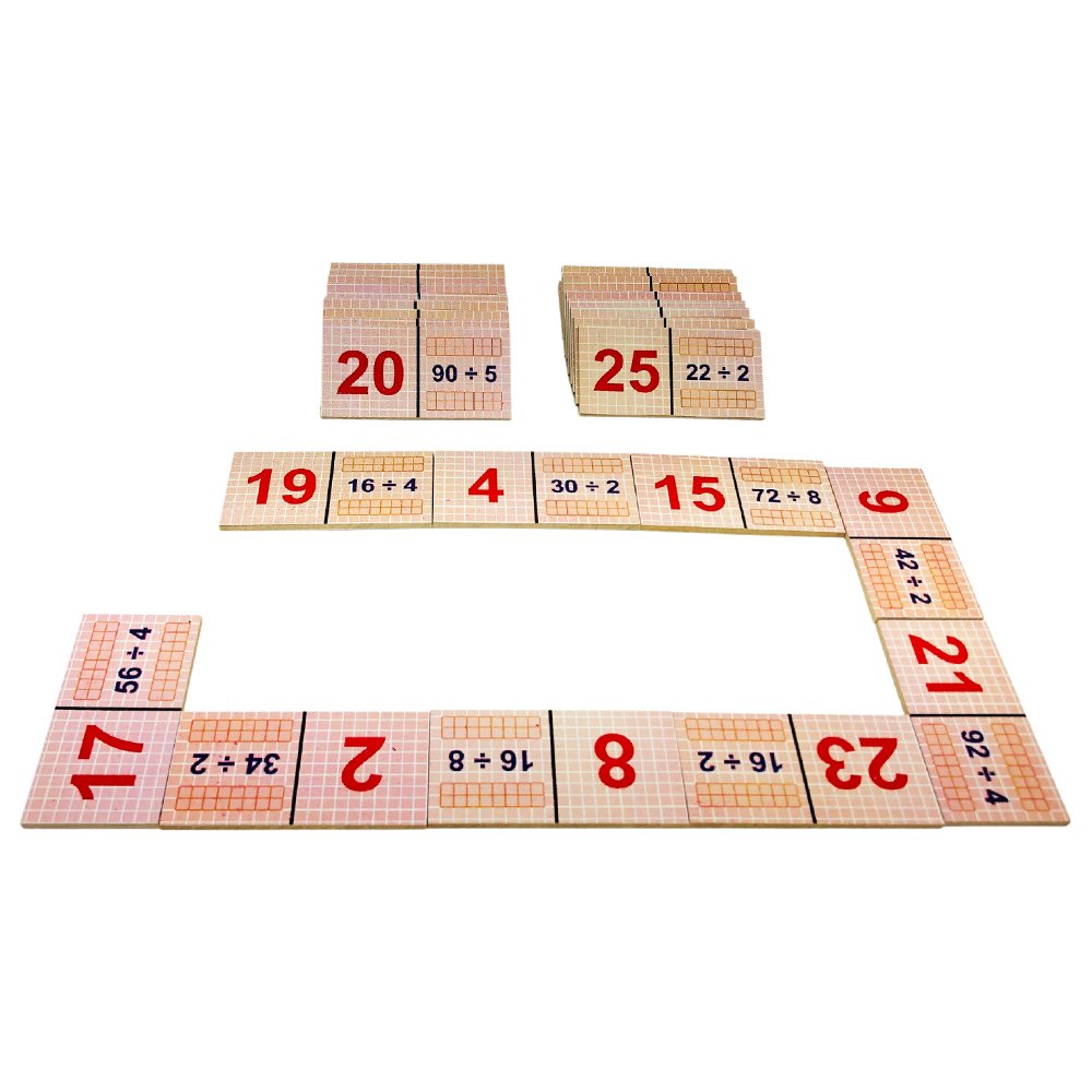 Jogo Educativo de Matematica Dominó da Multiplicação 28 Pçs - Bambinno -  Brinquedos Educativos e Materiais Pedagógicos