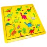 Quebra Cabeça Infantil de Madeira Monte Certo Dinossauros - 2