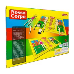 Brinquedo Pedagógico de Anatomia Nosso Corpo Humano 12 Peças - 4