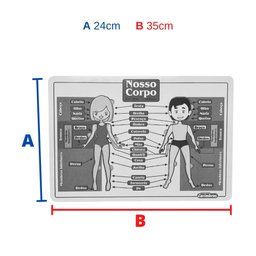 Brinquedo Pedagógico de Anatomia Nosso Corpo Humano 12 Peças - 6