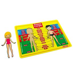 Brinquedo Pedagógico de Anatomia Nosso Corpo Humano 12 Peças - 3