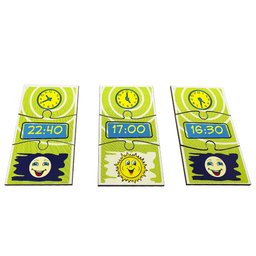 Quebra Cabeça Infantil de Madeira MDF Educativo Horas 99 Pçs - 4