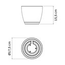 Ver imagem 3 de Vaso Pequeno de Plantas Suculentas 15,5cm Tramontina Asteca