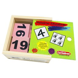 Jogo Educativo da Memória de Números e Quantidades Infantil - 2