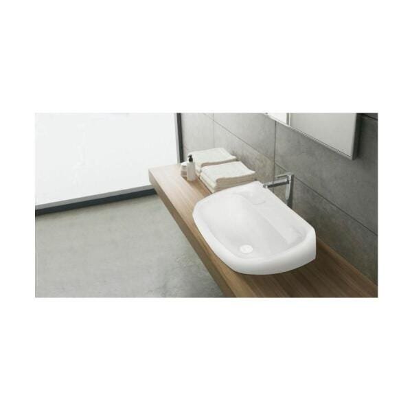 Kit 3 Lavatório Plástico Válvula Pequeno Branco - Metasul - 2