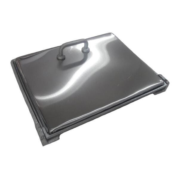 Tampa Fogão a Lenha Artesanal Inox 29 x 23cm - Volpato | MadeiraMadeira