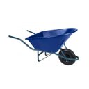 Ver imagem 1 de Carrinho Mão Pneu/Câmara Caçamba Plástica (Anti-UV) 90 Litros Azul - Metasul