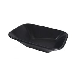 Caçamba Plástica sem Furação para Carrinho de Mão Preta 60 litros - Metasul, Opção: Preto(a) - 1