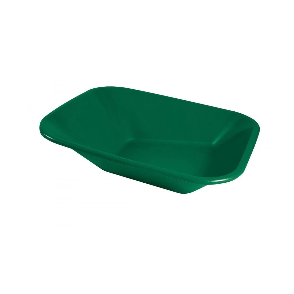 Caçamba Plástica sem Furação para Carrinho de Mão Verde 60 litros - Metasul, Opção: Verde - 1