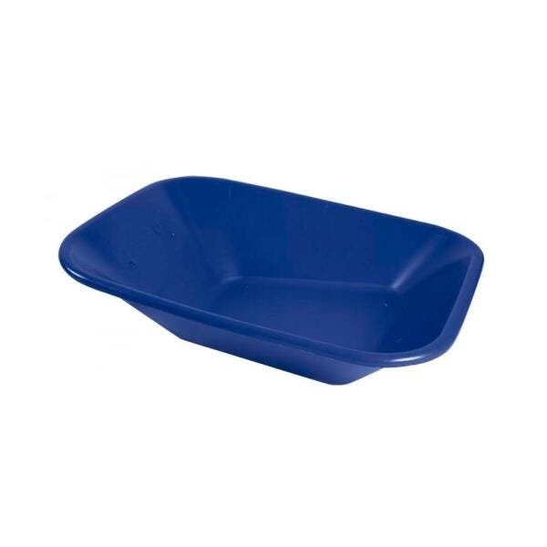Caçamba Plástica sem Furação para Carrinho de Mão Azul 60 litros - Metasul, Opção: Azul