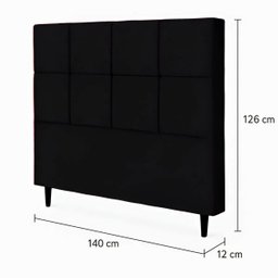 Cabeceira Cama Box Casal 140cm Elena Estofada - 5