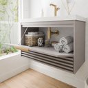 Ver imagem 4 de Gabinete para Banheiro 80cm com 1 Porta 1 Gaveta e Cuba de Embutir Paraty