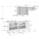 Ver imagem 4 de Cozinha Compacta Veneza 8 Portas 3 Gavetas 100% MDF Americana Branco - Panorama Móveis