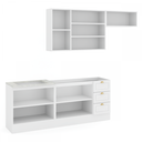 Ver mais imagens de Cozinha Compacta Veneza 8 Portas 3 Gavetas 100% MDF Americana Branco - Panorama Móveis